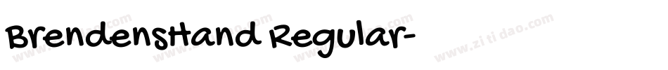 BrendensHand Regular字体转换